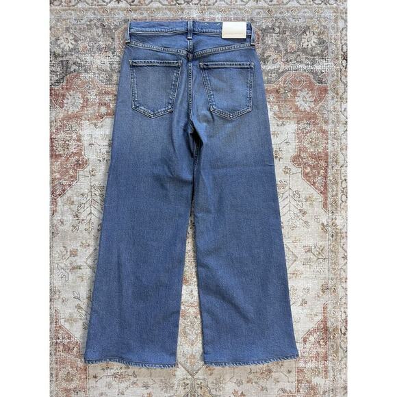 Citizens of Humanity Loli Mid Rise Baggy Palazzo Wide Leg Denim Jeans Size 25 - Picture 9 of 9